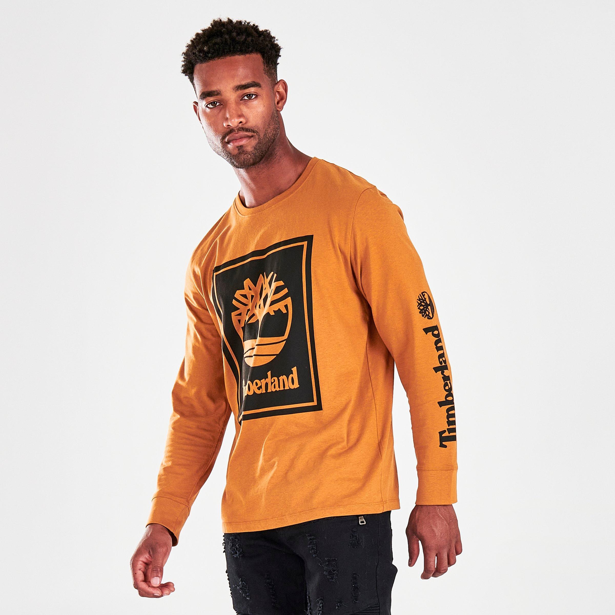 Timberland Stack Logo Long-Sleeve T-Shirt