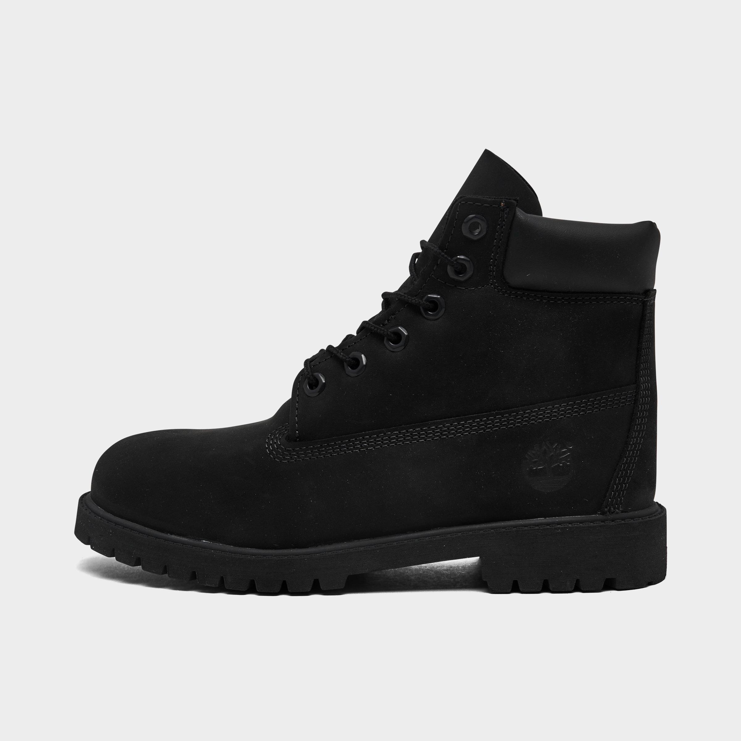 Timberland Big Kids 6 Inch Premium Boots in Black Size: 3.5