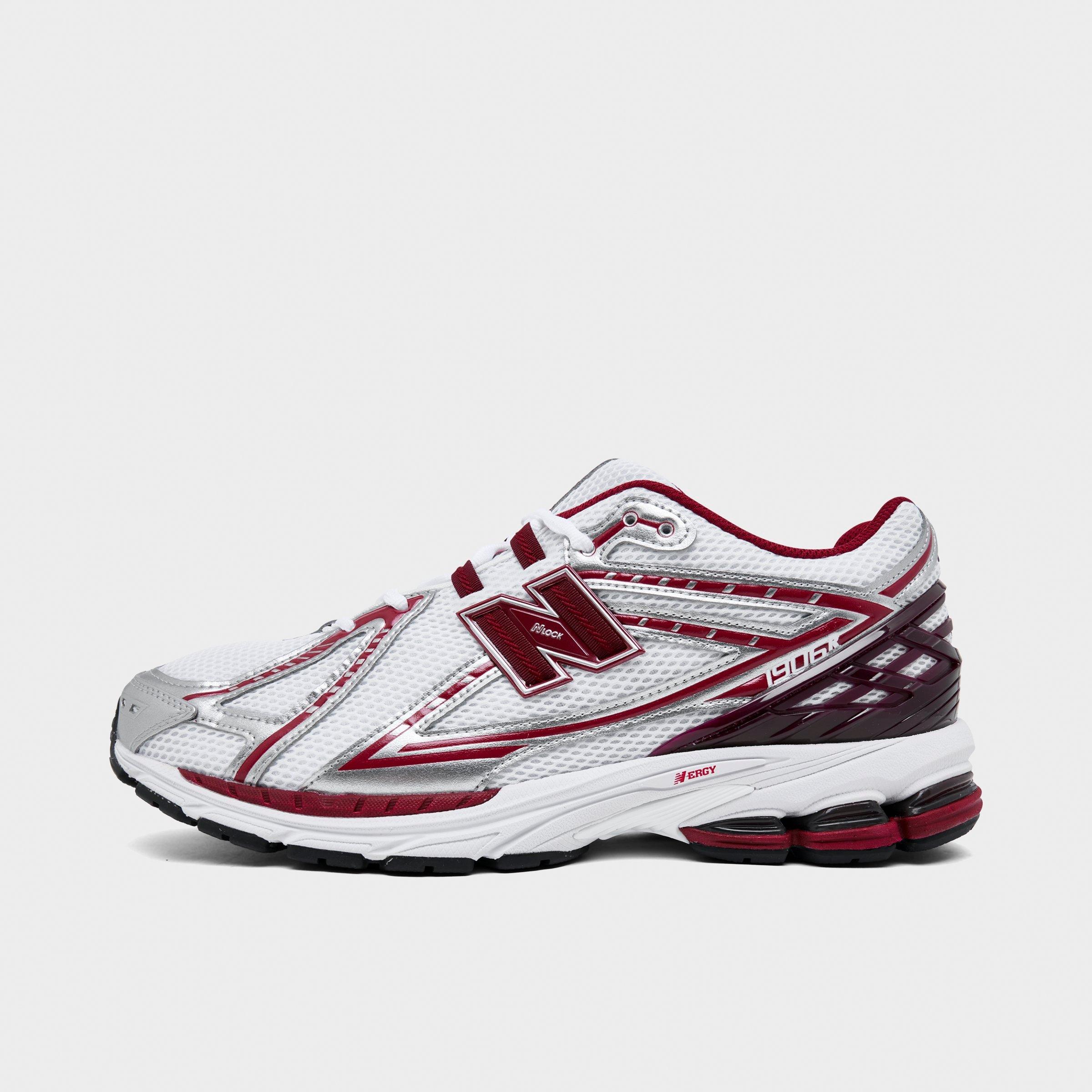 New Balance Men's 1906R Casual Shoes in White/Podium Red Size: 10.0