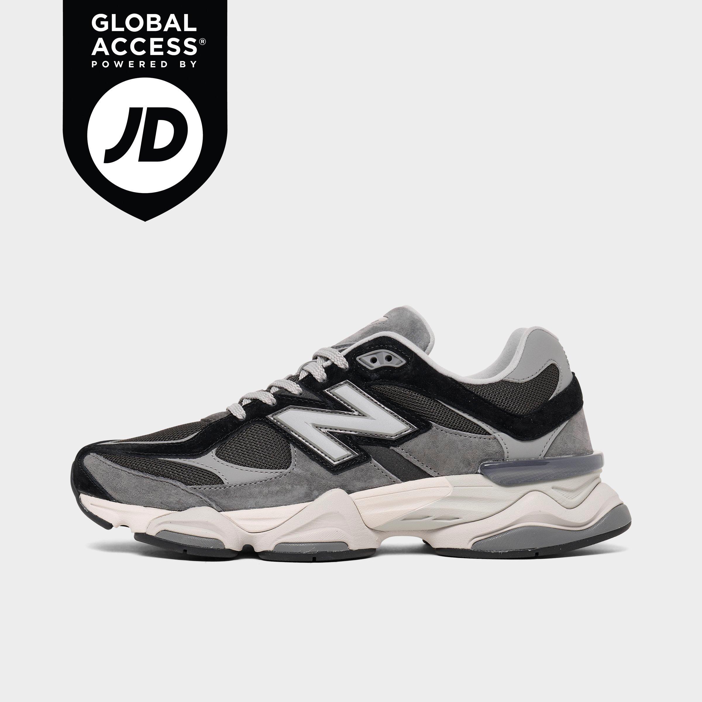 New Balance Men's 9060 Casual Shoes in Black/Grey Size: 7.5