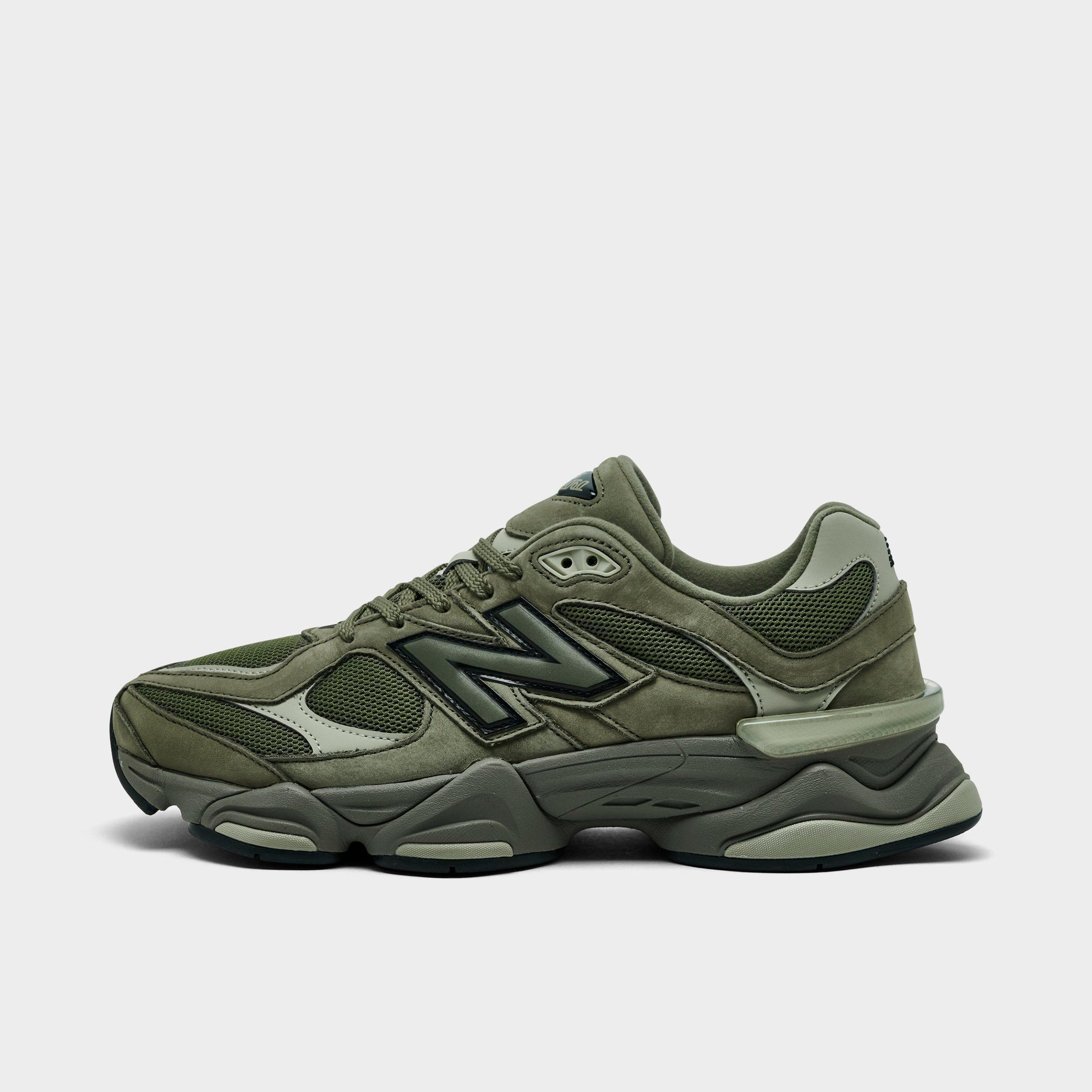 New Balance Men's 9060 Casual Shoes in Dark Olivine/Olivine/Black Size: 8.5