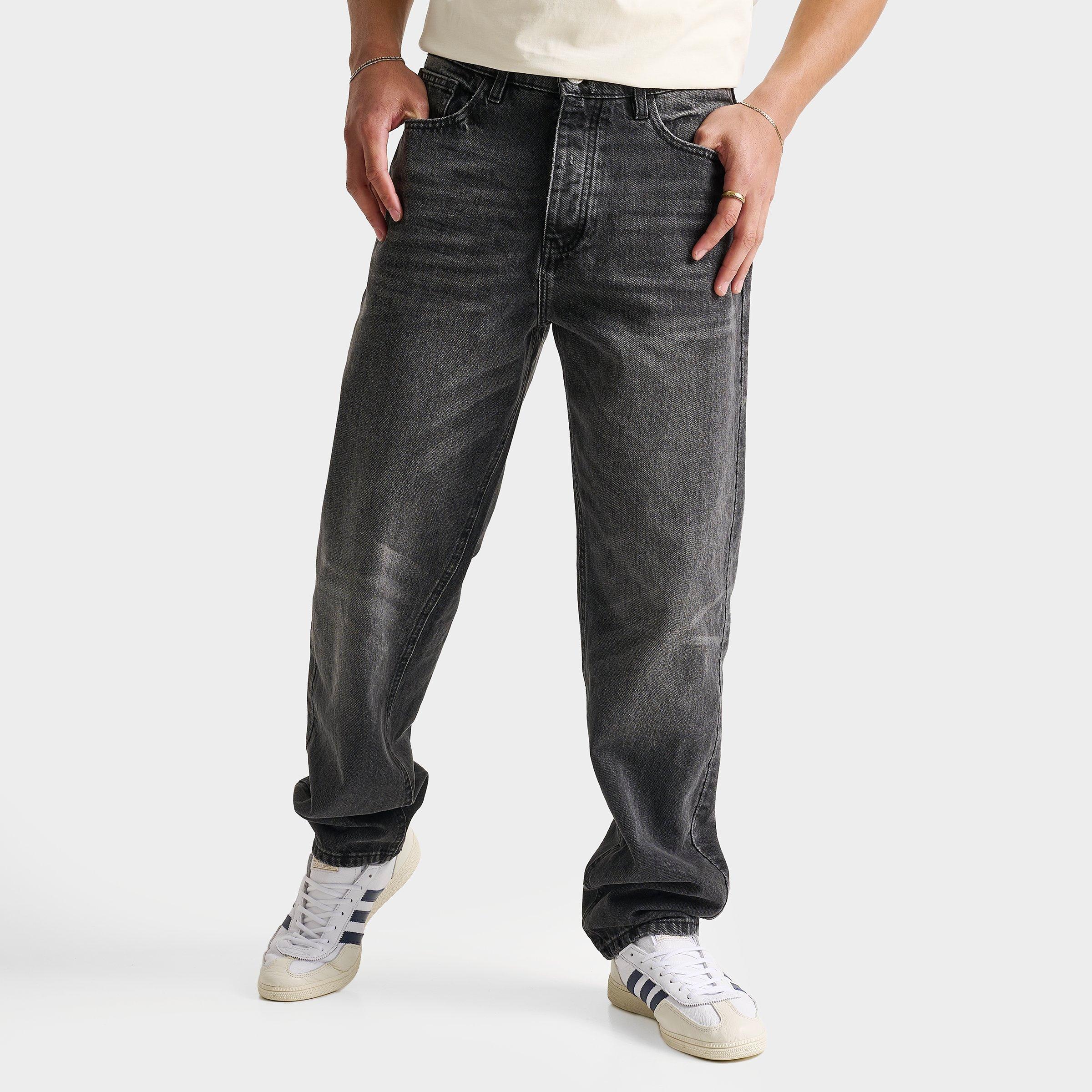 Unlike Humans Men's Cason Relaxed Denim Jeans in BLK Size: 30