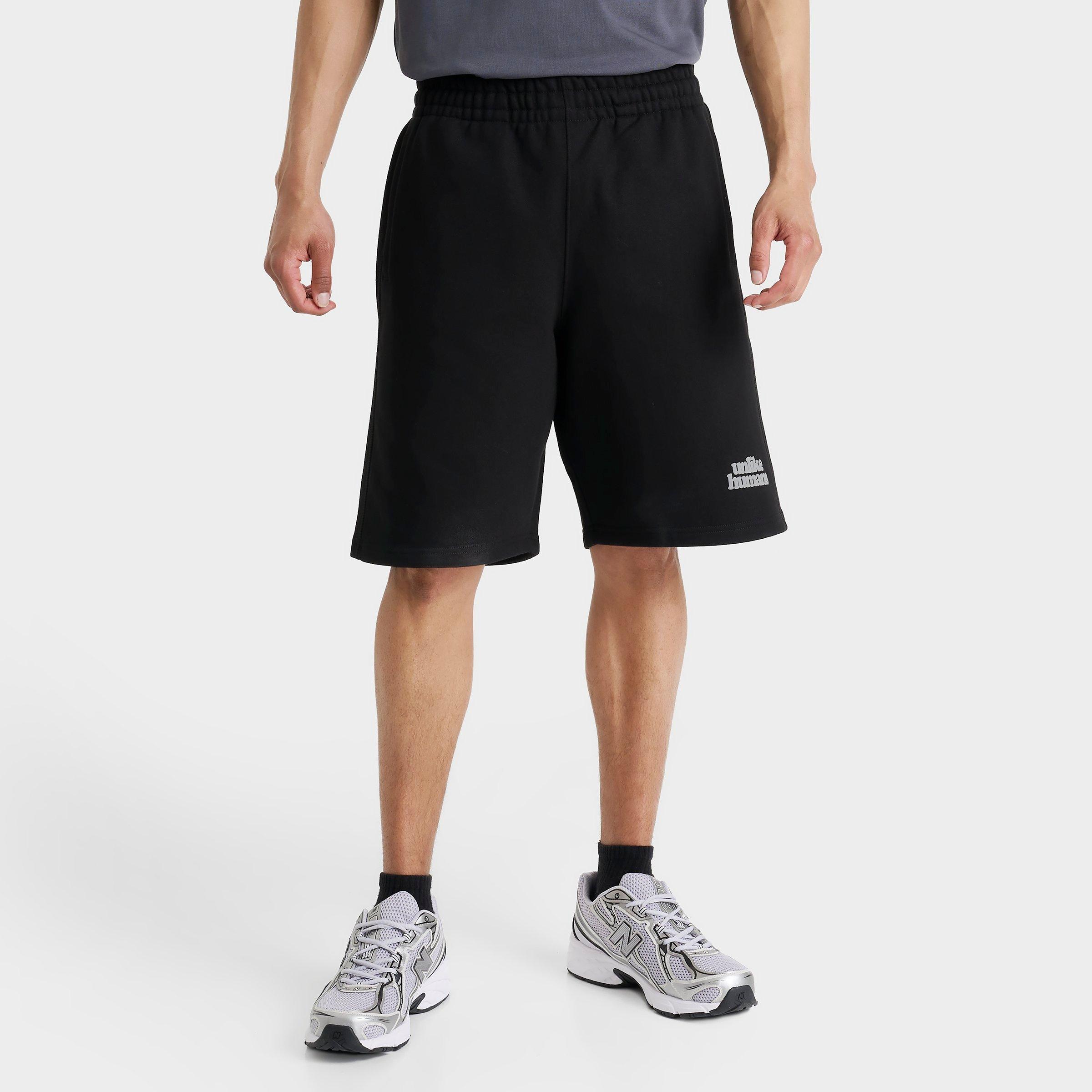 Unlike Humans Men's Bubble Fleece Shorts in Black Size: Small