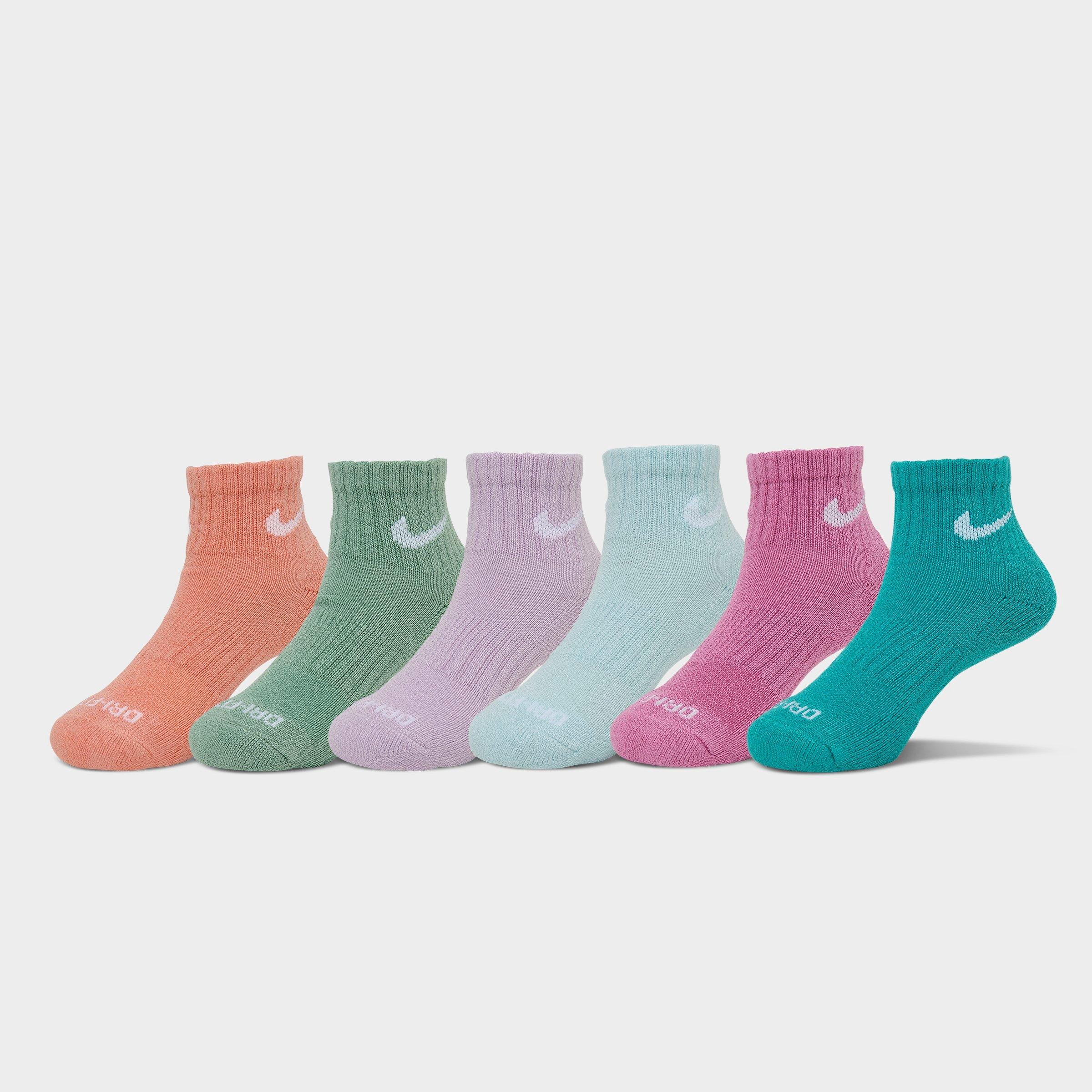 Nike Little Kids Dri-FIT Ankle Socks (6-Pack) Size: 5-7