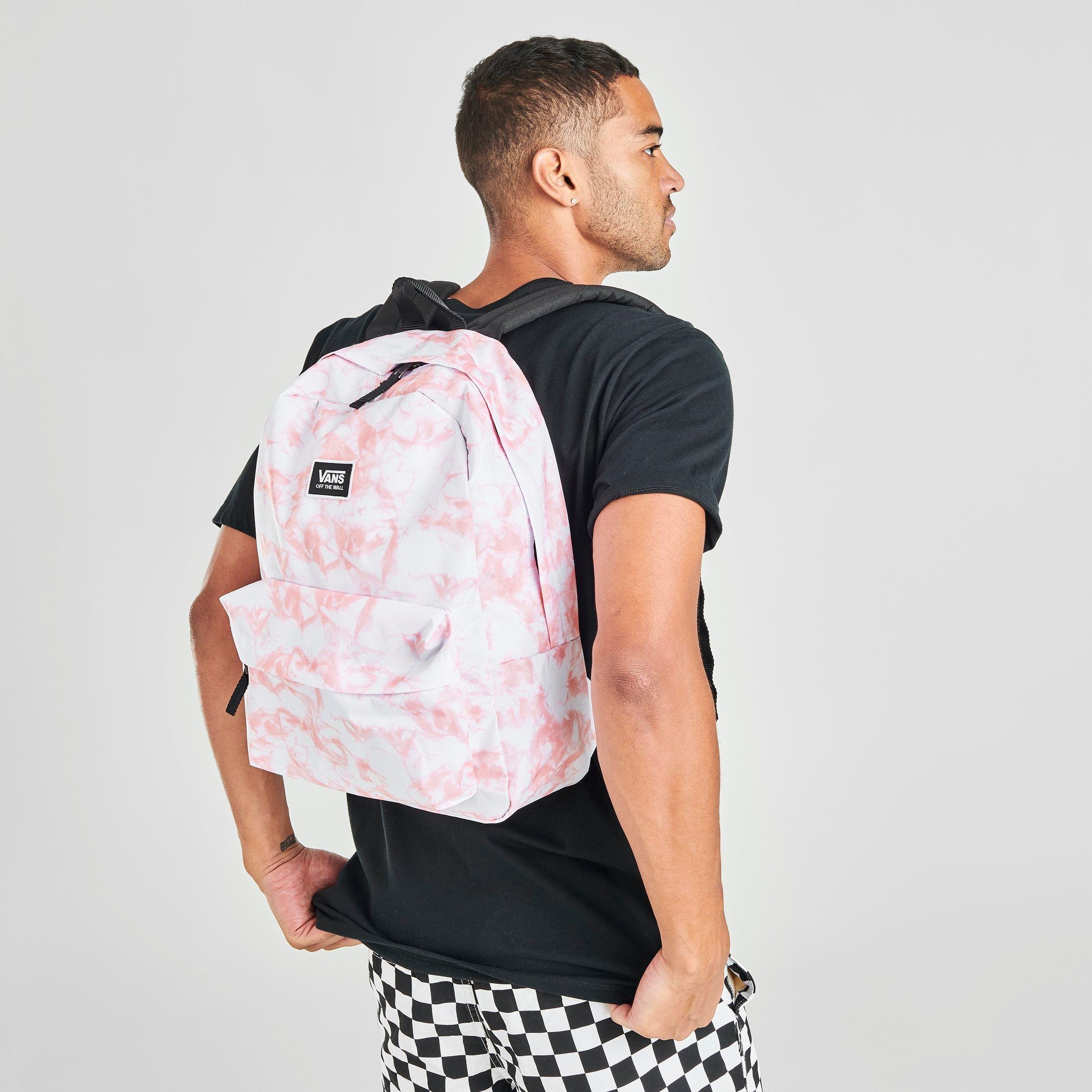 vans realm pink & purple tie dye backpack