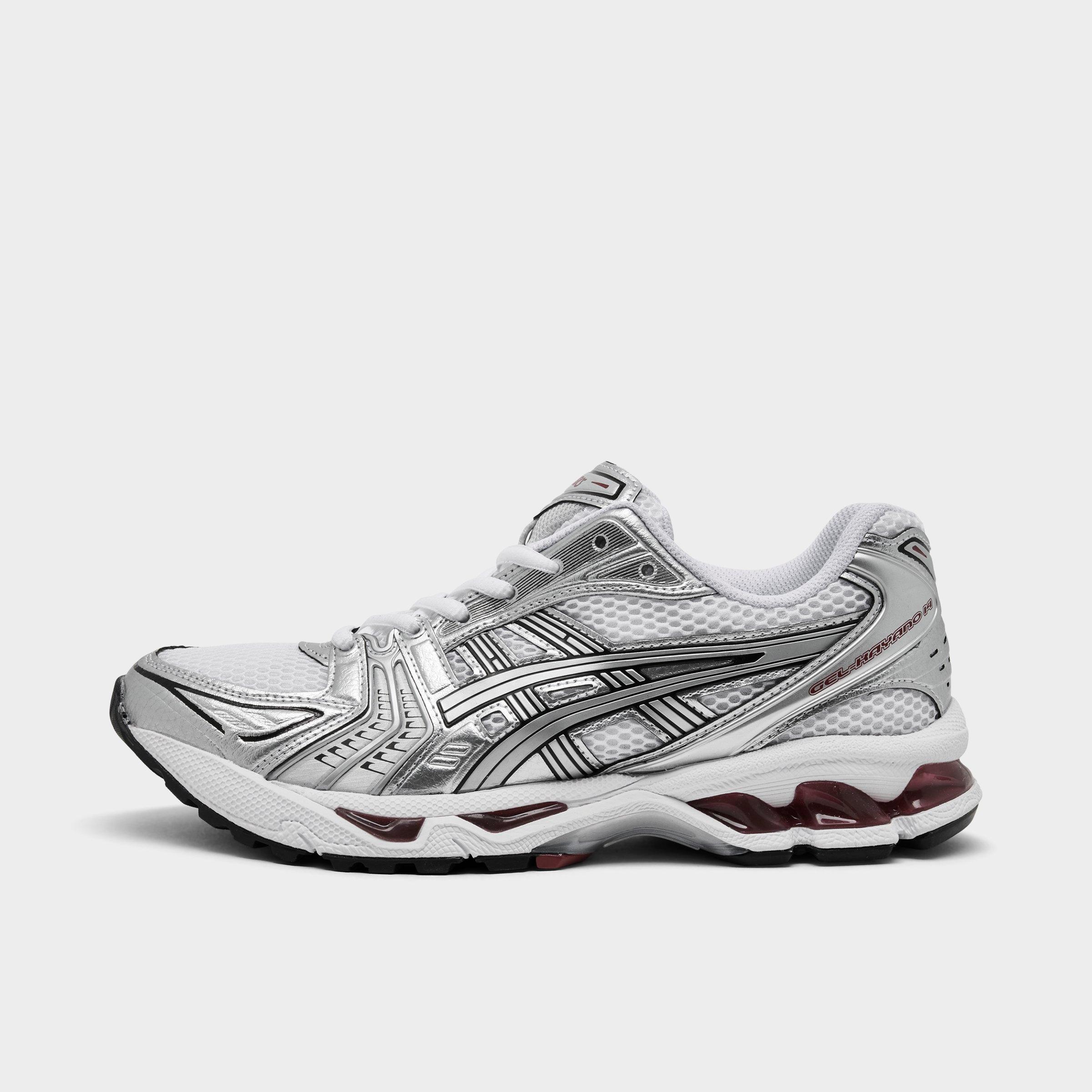 Asics Women's GEL-Kayano 14 Casual Shoes in White/Red Size: 8.5