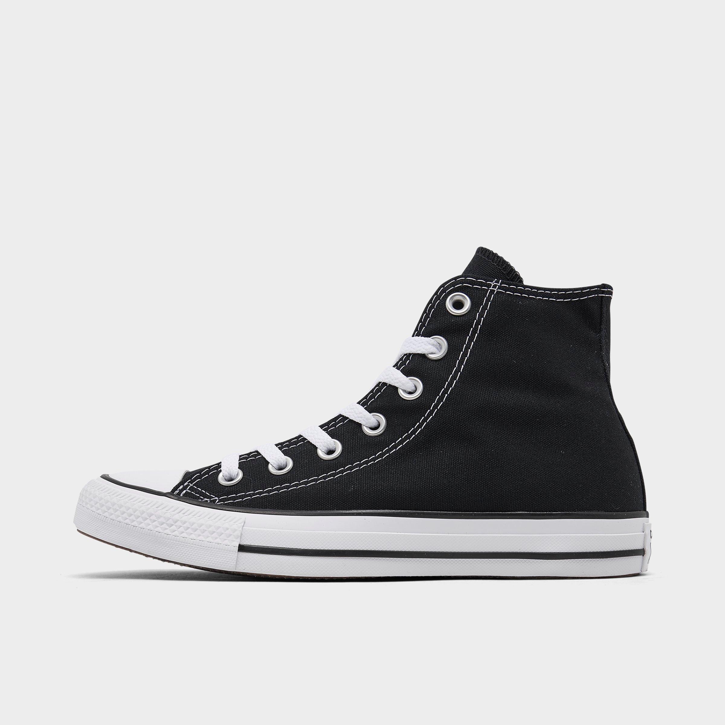 jd black leather converse