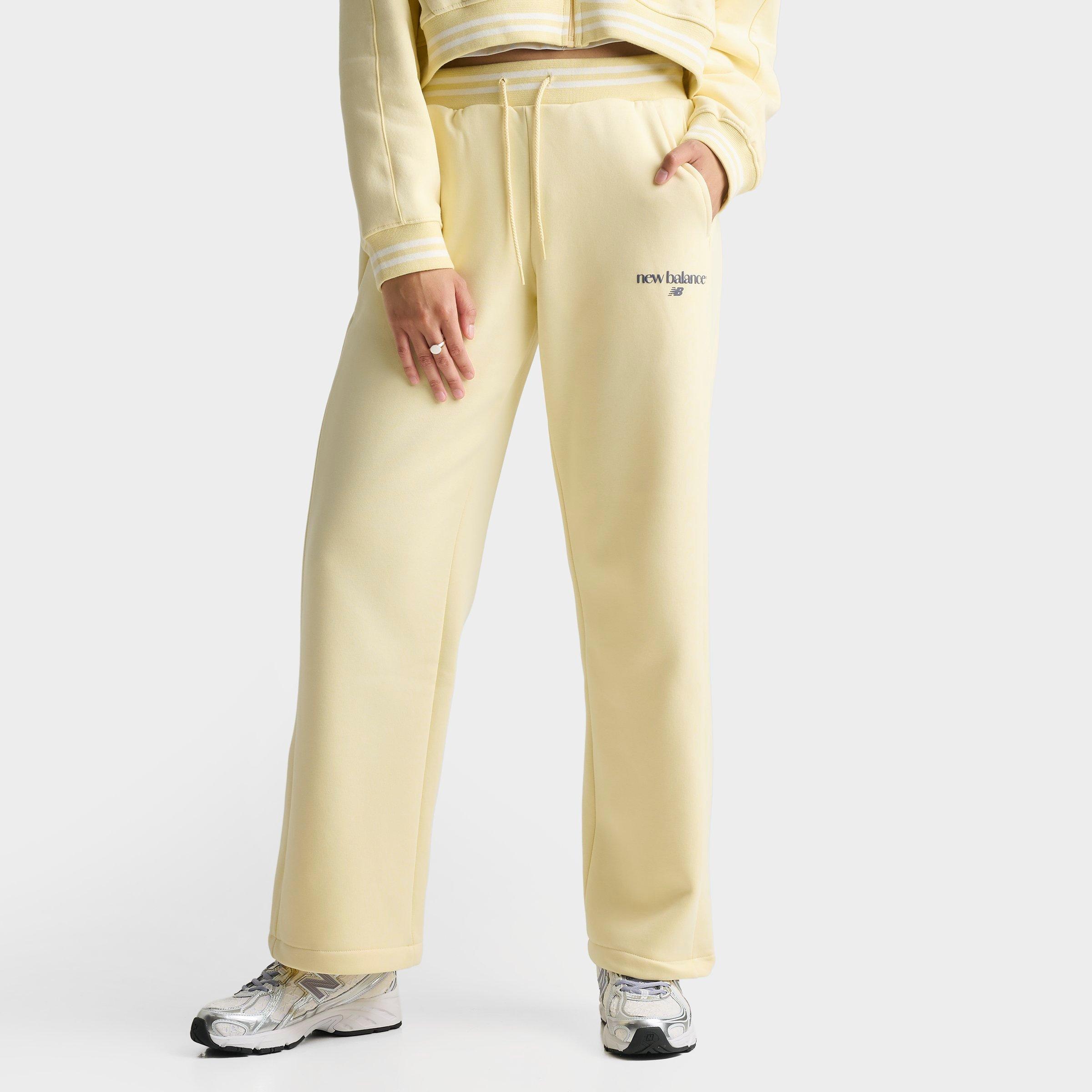 New Balance Women's Rib Wide-Leg Pants in Dawn Glow Size: XS
