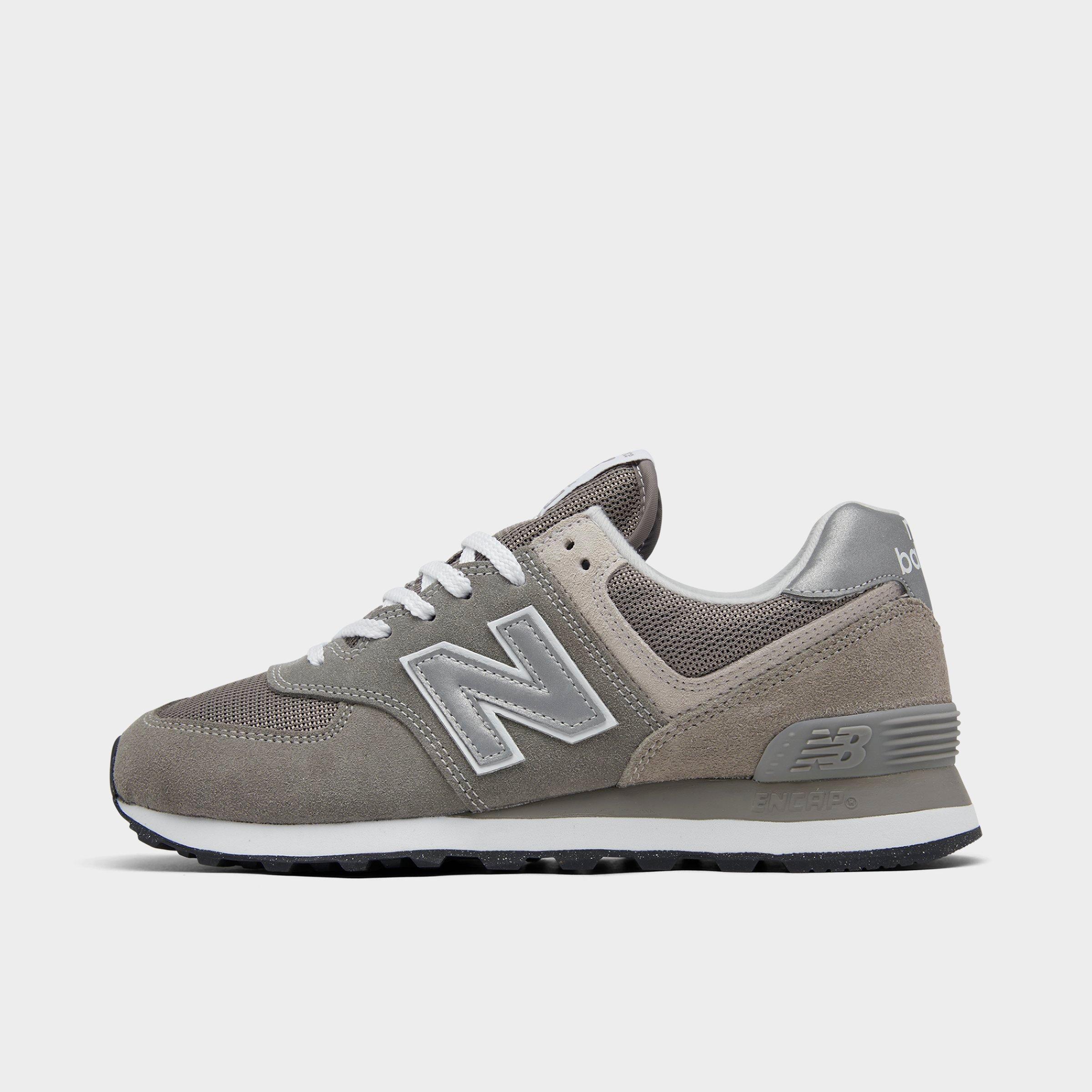 New Balance Women's 574 Casual Shoes in Grey/White