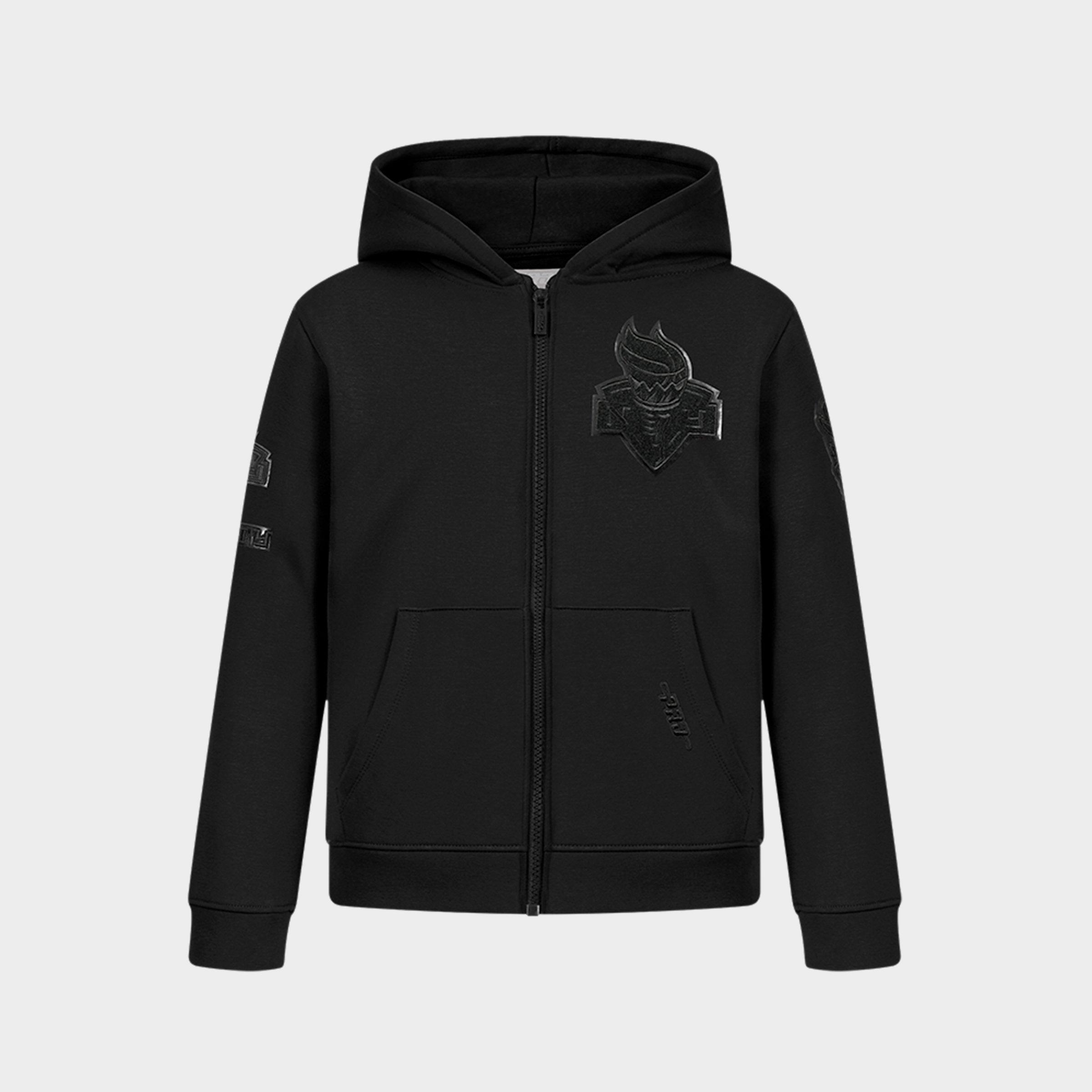 Pro Standard Big Kids New York Liberty WNBA Triple Black Pullover Hoodie