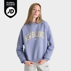 スウェット・トレーナー New Balance SWEATSHIRTS (MT31502NBY NBBURGUNDY) New Balance Men's Varsity Oversized Crewneck Sweat in Light
