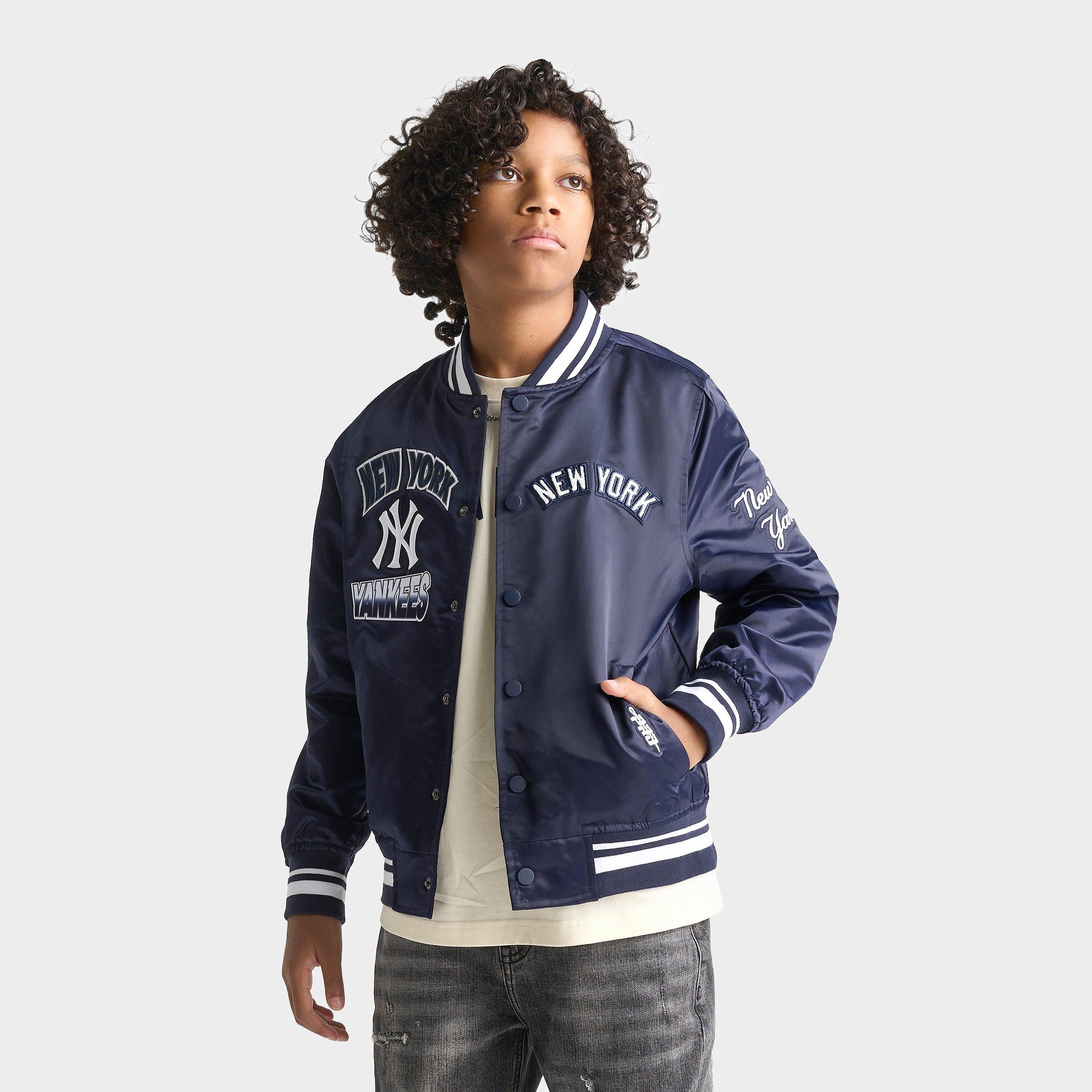 Pro Standard Big Kids New York Yankees MLB Turn It Up Satin Bomber Jacket