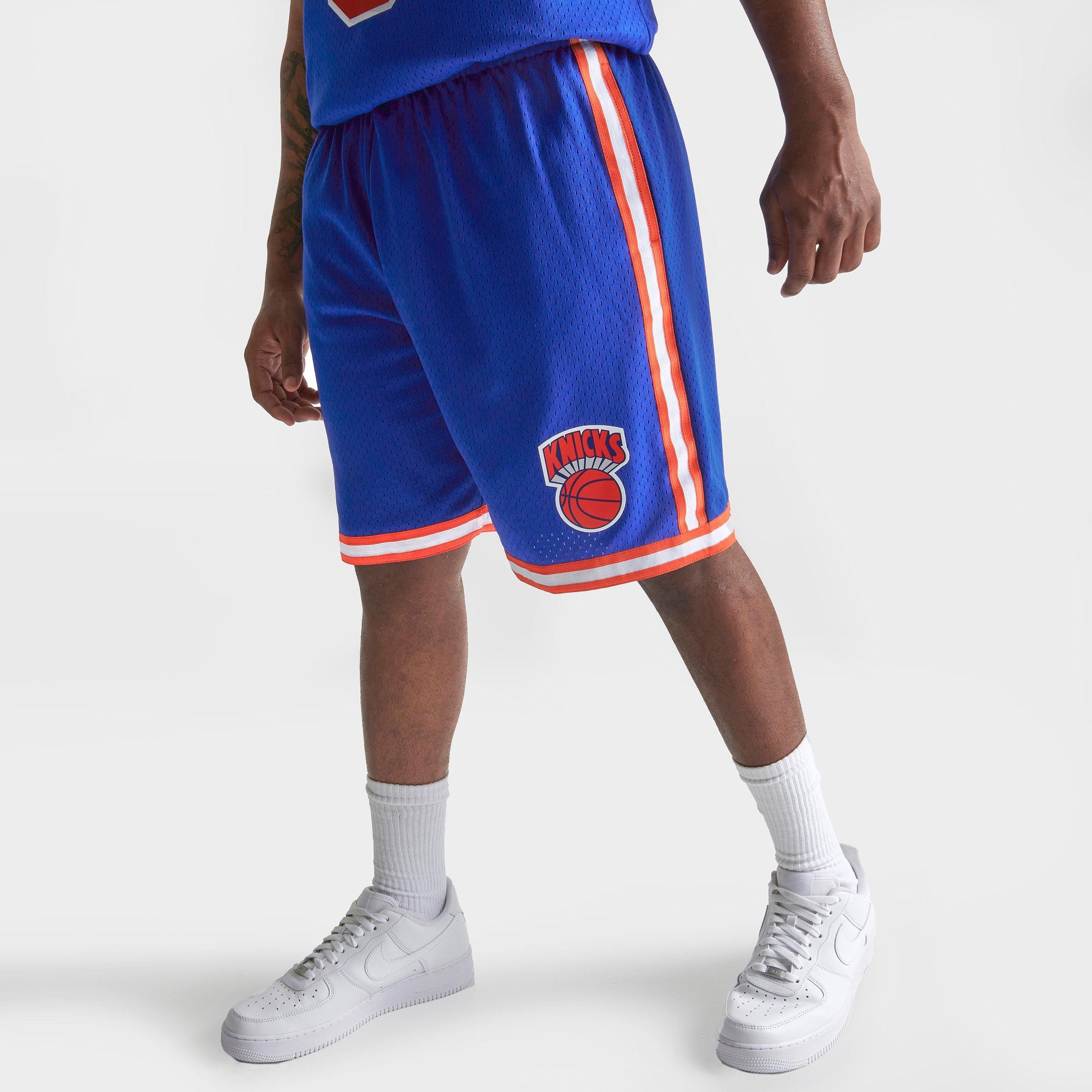  MITCHELL & NESS NBA Doodle Swingman Shorts NY Knicks 1991 (M)  White : Sports & Outdoors